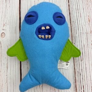 Zuru Fuggler Funny Ugly Monster Blue Winged Plush Realistic Teeth 2024 9 inch